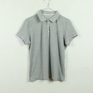 Second Hand CHAMPION Vintage Ladies Poloshirt Gr. S grau lila (*)