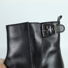 Laden Sie das Bild in den Galerie-Viewer, Second Hand SERGIO ROSSI Stiefeletten Gr. 38 schwarz Leder  (*)
