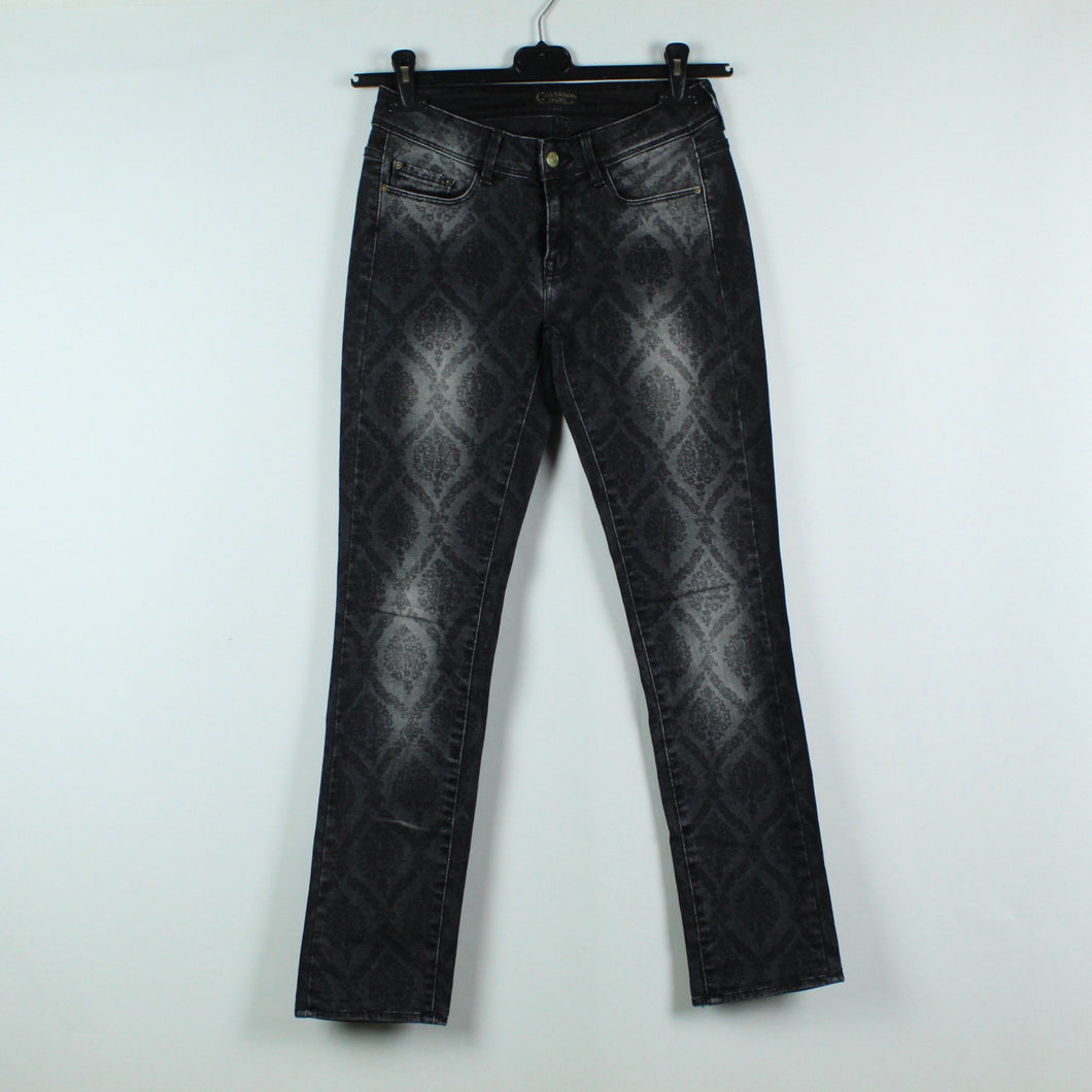 Second Hand CIMARRON Jeans Gr. 25 schwarz gemustert (*)