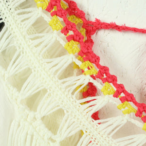 Second Hand MISS CHARM Tunika Gr. S/M weiß bunt Boho (*)
