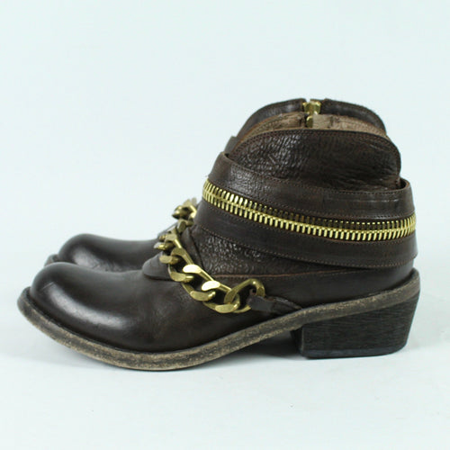 Second Hand MANILA GRACE Ankle Boots Gr. 37 braun Stiefeletten (*)