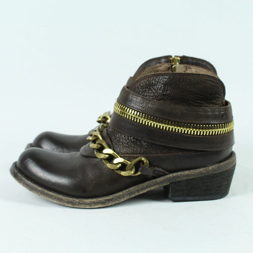 Second Hand MANILA GRACE Ankle Boots Gr. 37 braun Stiefeletten (*)