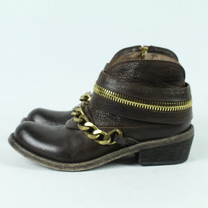 Second Hand MANILA GRACE Ankle Boots Gr. 37 braun Stiefeletten (*)