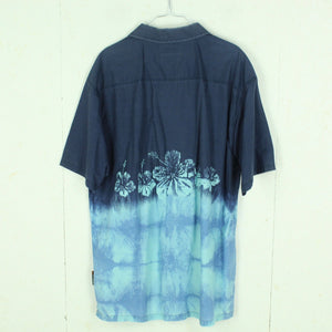 Vintage Hawaii Hemd Gr. XL blau hellblau Blumen