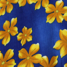 Laden Sie das Bild in den Galerie-Viewer, Vintage Hawaii Hemd Gr. L blau gelb braun Blumen