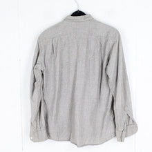 Laden Sie das Bild in den Galerie-Viewer, Vintage Flanellhemd Gr. M braun grau kariert Flanell