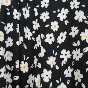 Second Hand B.YOUNG Bluse Gr. 38 schwarz weiß gelb geblümt (*)