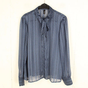 Second Hand SOYACONCEPT Bluse Gr. XL blau mehrfarbig gemustert Glitzer (*)