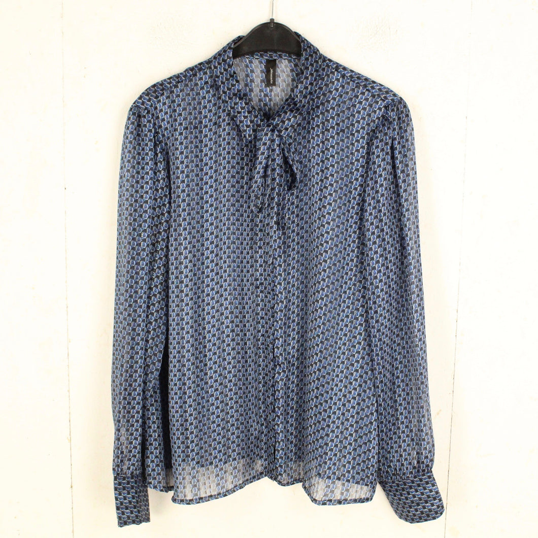 Second Hand SOYACONCEPT Bluse Gr. XL blau mehrfarbig gemustert Glitzer (*)