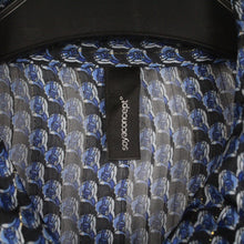 Laden Sie das Bild in den Galerie-Viewer, Second Hand SOYACONCEPT Bluse Gr. XL blau mehrfarbig gemustert Glitzer (*)