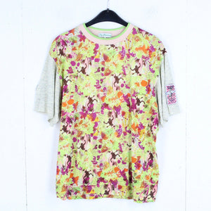 Vintage T-Shirt Gr. M grau bunt gemustert 90s Surfer