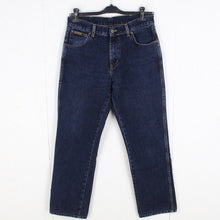 Laden Sie das Bild in den Galerie-Viewer, Vintage WRANGLER Jeans Gr. W33 / L32 dunkelblau Mod. Texas (*)