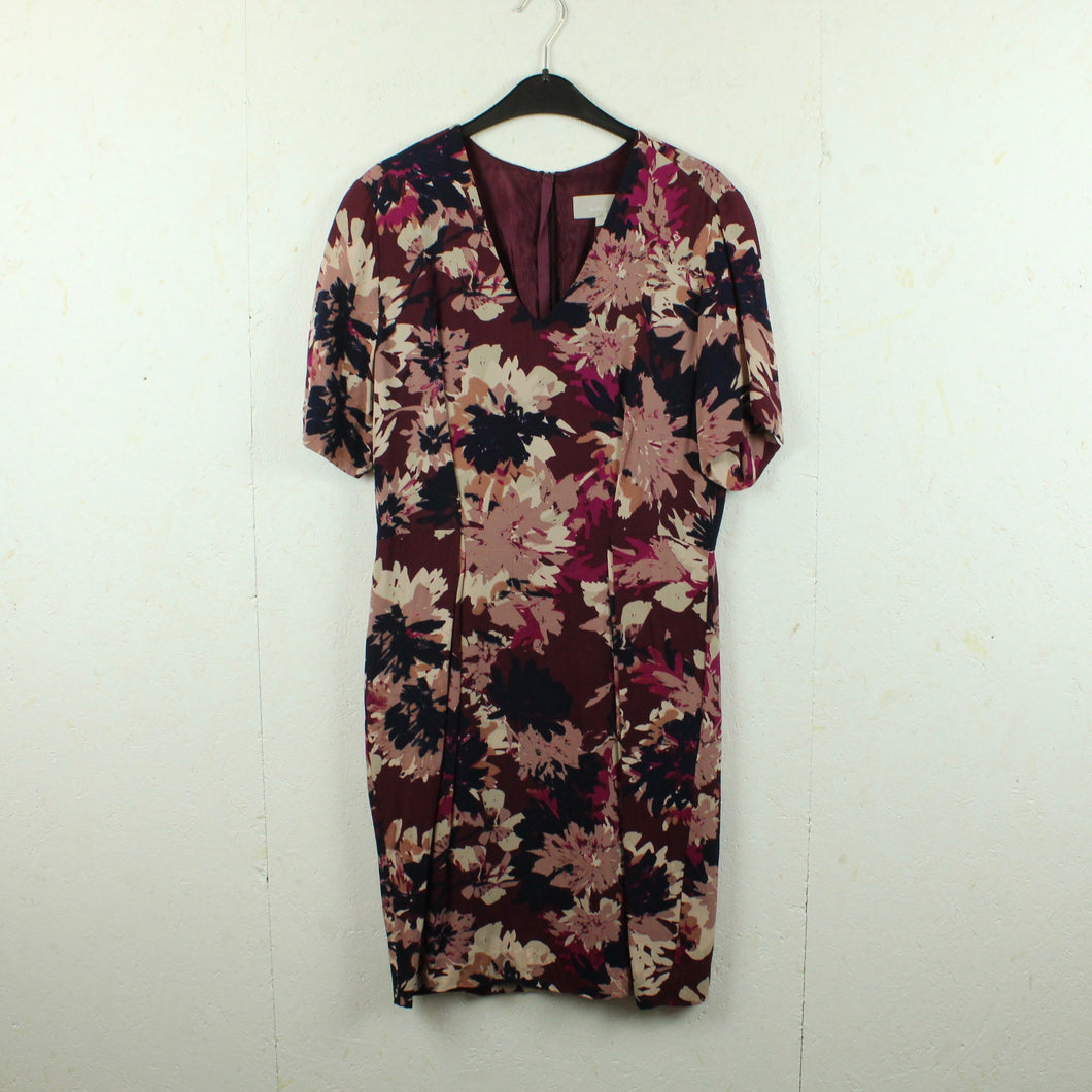 Scond Hand INWEAR Kleid Gr. 40 weinrot mehrfarbig gemustert (*)