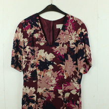 Laden Sie das Bild in den Galerie-Viewer, Second Hand INWEAR Kleid Gr. 40 weinrot mehrfarbig geblümt (*)