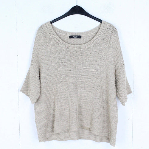 Second Hand MAX MARA WEEKEND Pullover Gr. 40 beige kurzarm  (*)