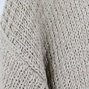Second Hand MAX MARA WEEKEND Pullover Gr. 40 beige kurzarm  (*)