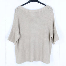 Laden Sie das Bild in den Galerie-Viewer, Second Hand MAX MARA WEEKEND Pullover Gr. 40 beige kurzarm  (*)