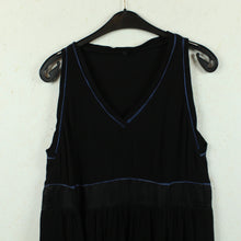 Laden Sie das Bild in den Galerie-Viewer, Second Hand MAJE PARIS Kleid Gr. 38 schwarz blau (*)