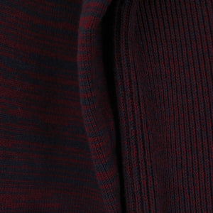 Second Hand GANNI Kleid Gr. XL grau rot mehrfarbig gemustert Strick (*)