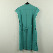 Laden Sie das Bild in den Galerie-Viewer, Second Hand PURO LINO Leinenkleid Gr. S türkis Leinen Kleid (*)