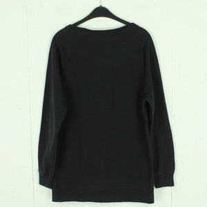 Second Hand NIKE Sweatshirt Gr. M schwarz weiß Logo Print (*)