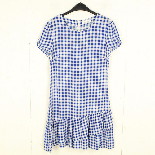 Second Hand SAMSOE SAMSOE Kleid Gr. S weiß blau kariert (*)