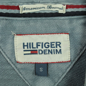 Second Hand HILFIGER DENIM Sweatshirt Gr. S grau Hoodie (*)