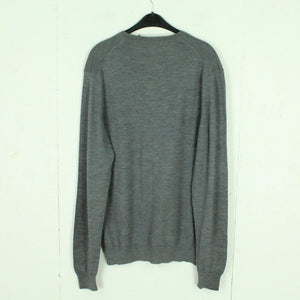 Second Hand LINDBERGH Pullover Gr. XXL grau uni Wolle Wollpullover (*)
