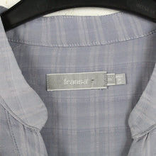 Laden Sie das Bild in den Galerie-Viewer, Second Hand FRANSA Bluse Gr. XL blaugrau Langarmbluse (*)