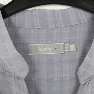 Second Hand FRANSA Bluse Gr. XL blaugrau Langarmbluse (*)