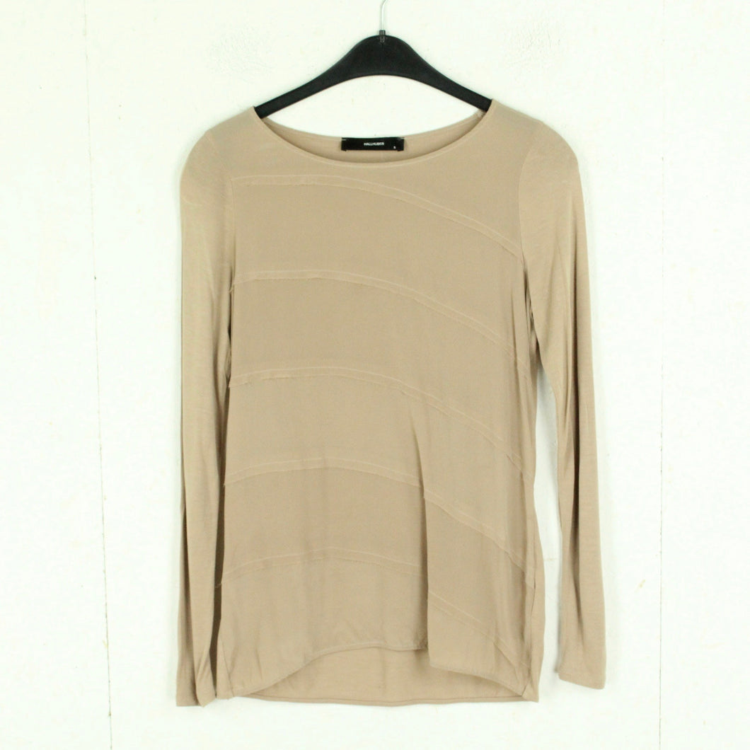 Second Hand HALLHUBER Seidenbluse Gr. S beige Langarm (*)