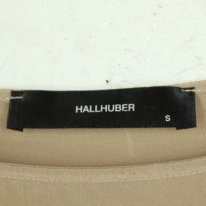 Second Hand HALLHUBER Bluse mit Seide Gr. S beige Langarm (*)