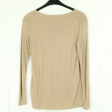 Laden Sie das Bild in den Galerie-Viewer, Second Hand HALLHUBER Seidenbluse Gr. S beige Langarm (*)