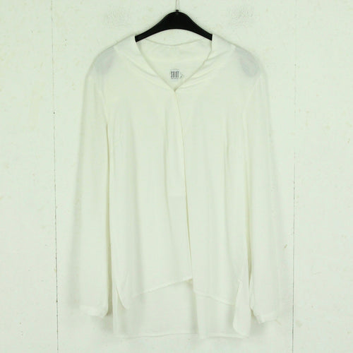Second Hand SAINT TROPEZ Bluse Gr. XL weiß Langarm (*)