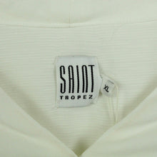 Laden Sie das Bild in den Galerie-Viewer, Second Hand SAINT TROPEZ Bluse Gr. XL weiß Langarm (*)