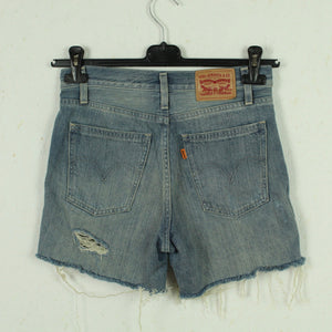 Second Hand LEVIS Orange Tab Jeansshorts Gr. 25 blau Denim Shorts High Waist (*)