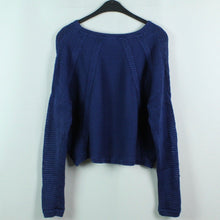 Laden Sie das Bild in den Galerie-Viewer, Second Hand HELMUT LANG Pullover Gr. S blau oversized Designer (*)