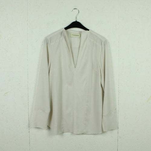 Second Hand BY MALENE BIRGER Bluse Gr. 38 creme uni Langarmbluse (*)