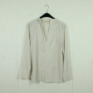 Second Hand BY MALENE BIRGER Bluse Gr. 38 creme uni Langarmbluse (*)