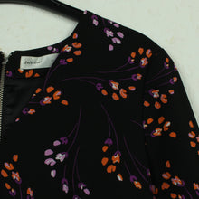 Laden Sie das Bild in den Galerie-Viewer, Second Hand INWEAR Etuikleid Gr. 36 schwarz bunt geblümt (*)