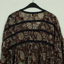Laden Sie das Bild in den Galerie-Viewer, Second Hand MILK COPENHAGEN Kleid Gr. S braun mehrfarbig gemustert Midikleid (*)