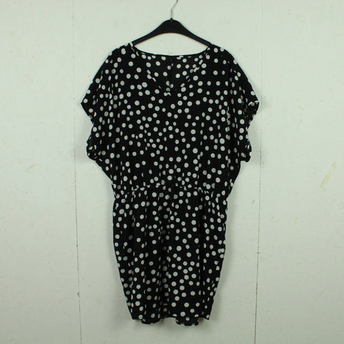 Second Hand BENETTON Kleid Gr. L schwarz weiß gepunktet (*)