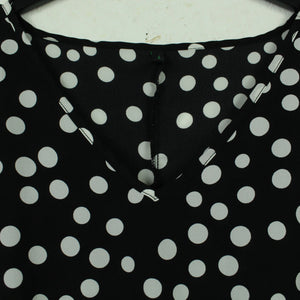 Second Hand BENETTON Kleid Gr. L schwarz weiß gepunktet (*)