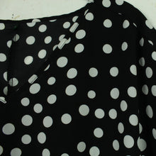 Laden Sie das Bild in den Galerie-Viewer, Second Hand BENETTON Kleid Gr. L schwarz weiß gepunktet (*)