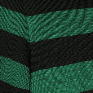 Second Hand SANDRO PARIS Strickshirt Gr. 38 grün schwarz gestreift (*)