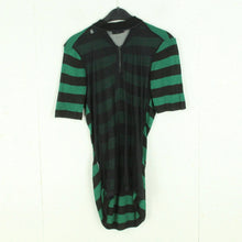 Laden Sie das Bild in den Galerie-Viewer, Second Hand SANDRO PARIS T-Shirt Gr. 38 grün schwarz gestreift