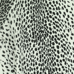 Second Hand MOXY COPENHAGEN T-Shirt Gr. 40 schwarz weiß mit Tierprint (*)