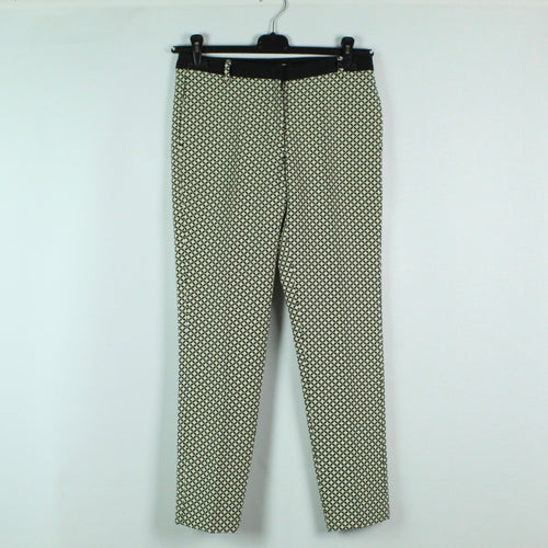Second Hand NICE THINGS Hose Gr. 36 schwarz creme gemustert NEU (*)