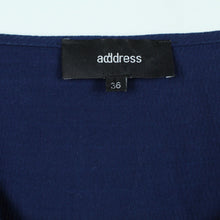 Laden Sie das Bild in den Galerie-Viewer, Second Hand ADD DRESS Kleid Gr. 36 blau Kurzarmkleid (*)