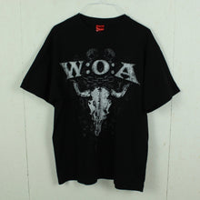 Laden Sie das Bild in den Galerie-Viewer, Vintage W:O:A T-Shirt Gr. L Wacken Open Air 2012 schwarz mit Backprint